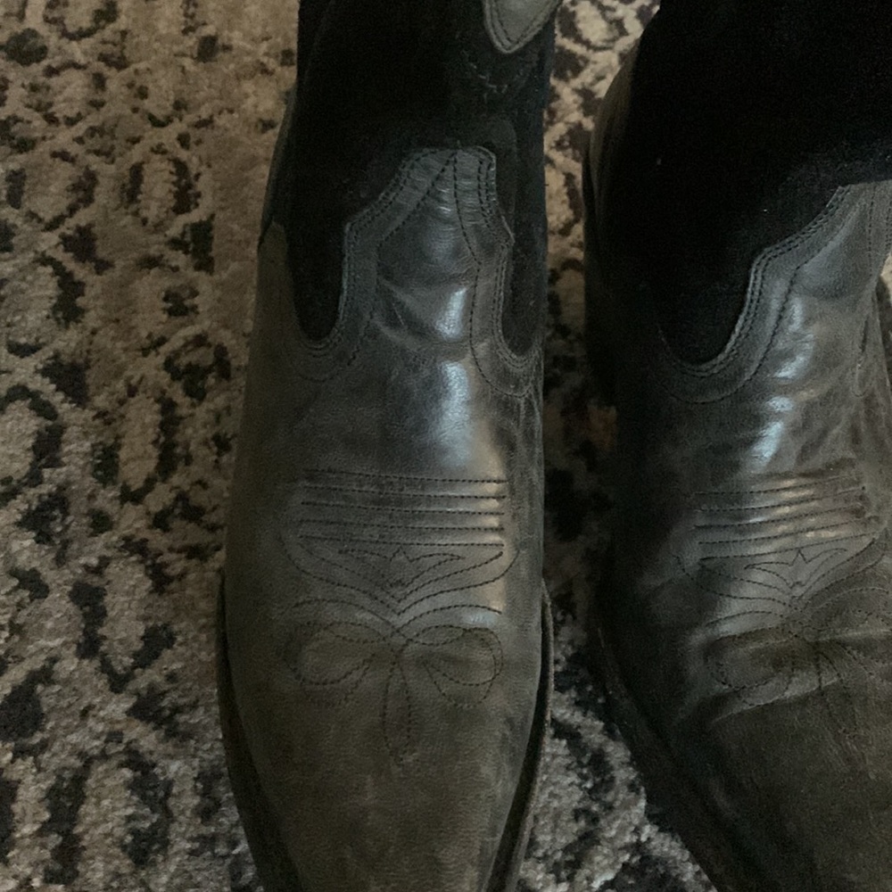 Black Cowboy Boots - Picture 3 of 7